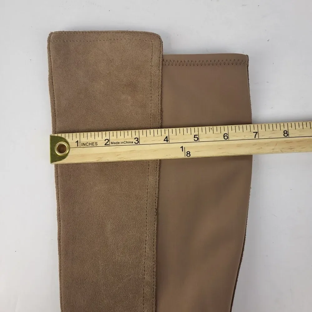 Blondo Twyla Women's Knee High Boots Waterproof Suede Taupe Size 7M - Picture 5 of 16